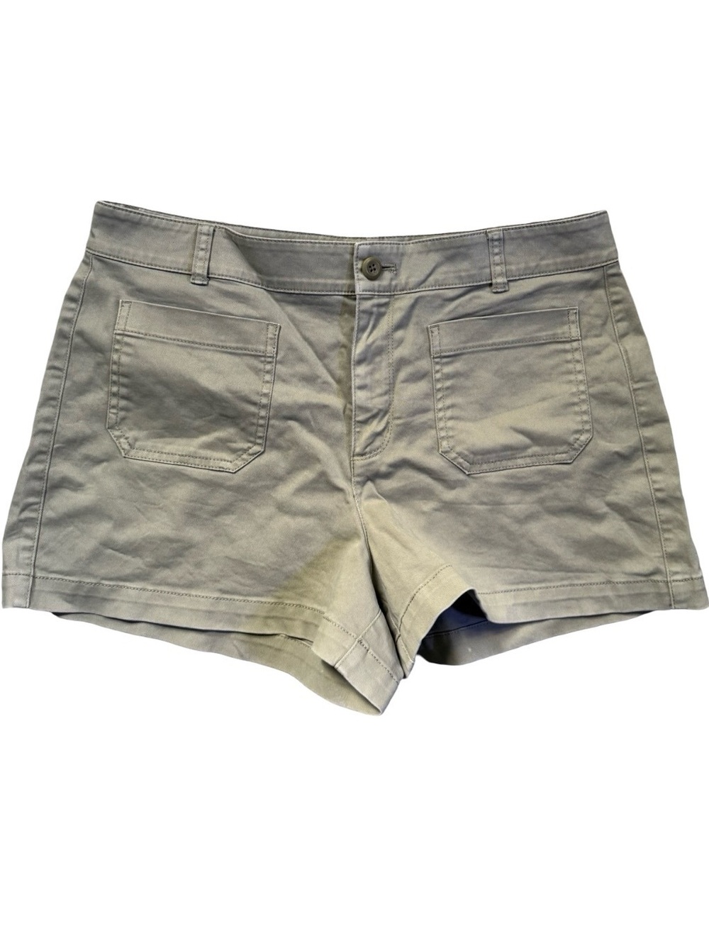 J.Crew Women's Khaki Cotton Shorts Size 10